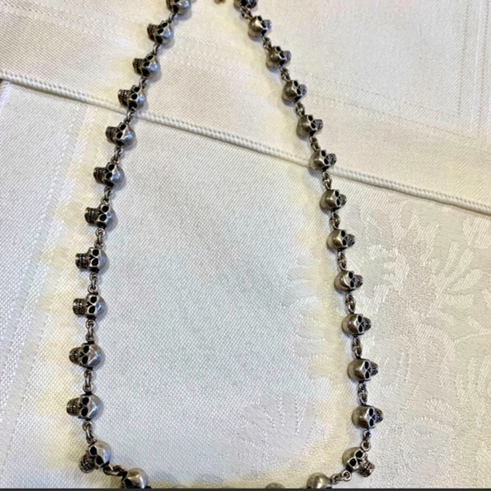Skull Necklace, 18”, SP